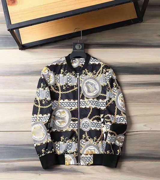 

fashion designer mens jacket goo d spring autumn outwear windbreaker zipper clothes jackets coat outside can sport euro size men's clot, Black;brown