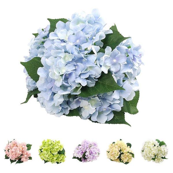 

Artificial Flowers Silk 7 Big Head Hydrangea Bouquet for Wedding, Room, Home, Hotel, Party Decoration and Holiday Gift White