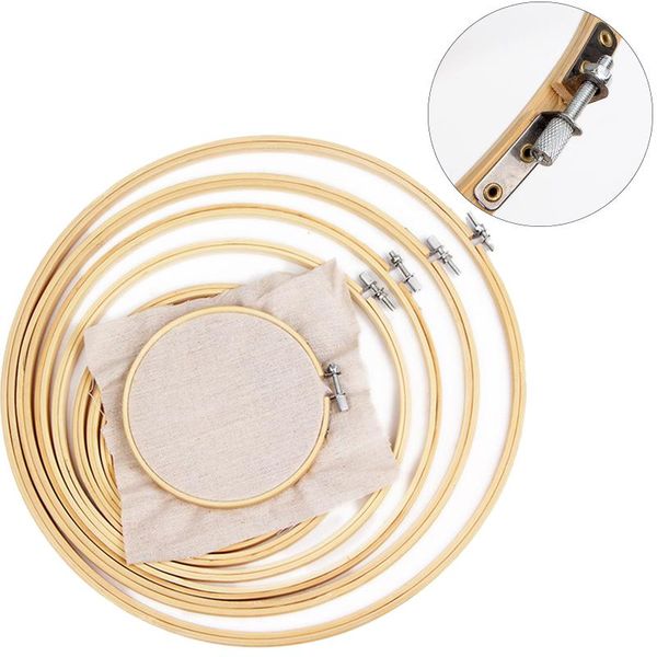 

5 size embroidery hoop embroidery round machine bamboo for cross stitch diy household craft sewing needwork tool, Black