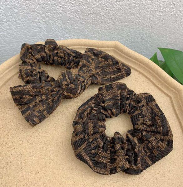 

selling korean bowknot hair rope charm women fashion scrunchies letters print elastic rubber band party hair accessories, Pink