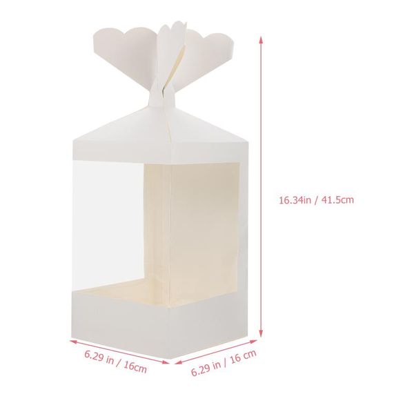 

gift wrap 5pcs window flower bouquet boxes box paper florist plant cases