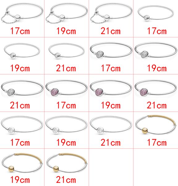 2021 новый стиль 925 стерлинговой серебряной моды DIY Cartoon Sweet Romantic Creative Basic Bracelet Bracelet Factory Direct Sales