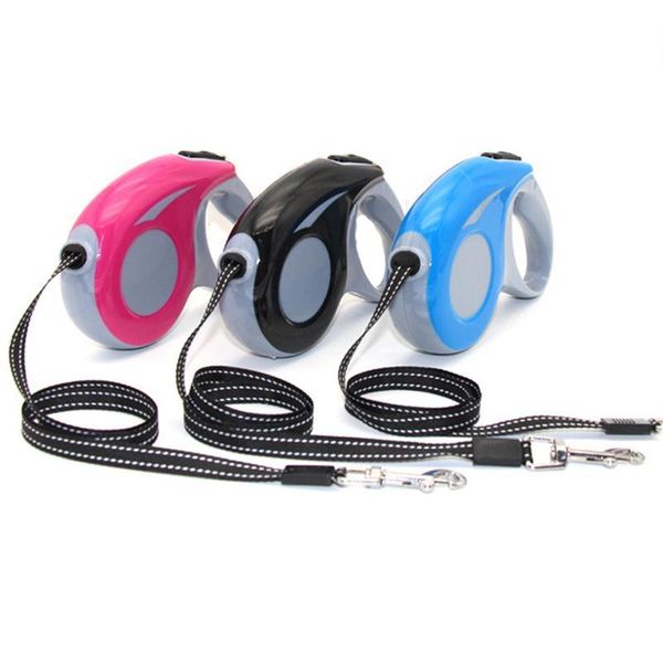 

dog collars & leashes 3m/5m automatic retractable leash extending paint walking reflective small medium training running