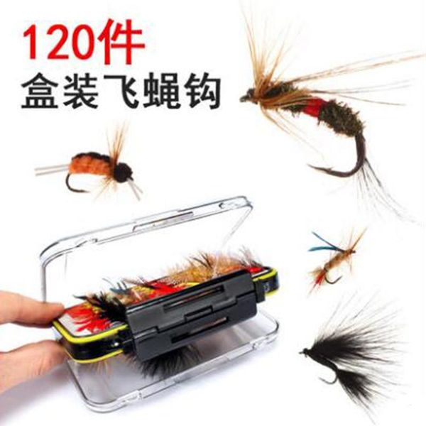 

fishing hooks 120pcs/lot insect lures artificial bait feather carp for accessriose