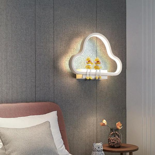 

wall lamp minimalist creative cloud children shelf warm home decoration led for bedside bedroom baby room corridor indoor light