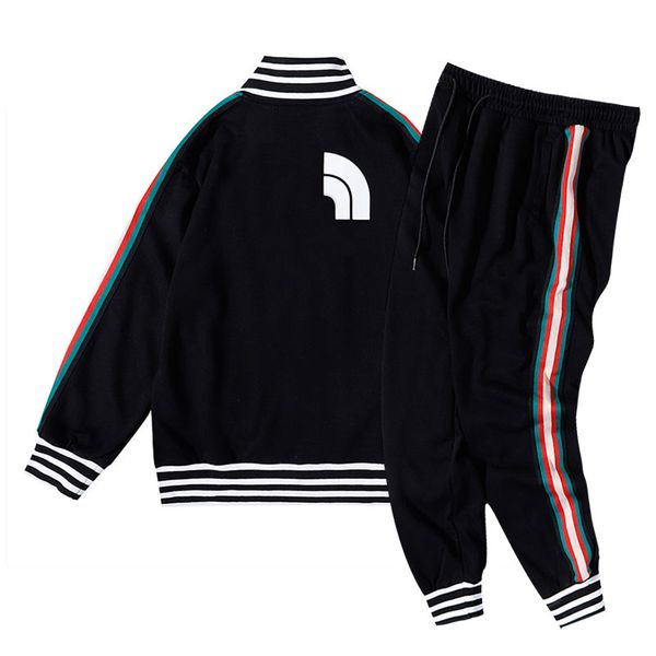 

2022 fashion men tracksuits running sets sport suit sportswear sweatshirt +sweatpants mens clothing 2 pieces sets jogging suits, Gray