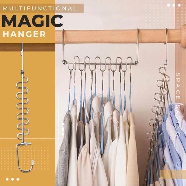 

hangers & racks 1/3pcs multifunctional magic hanger 12-hole rotatable foldable clothes pak55