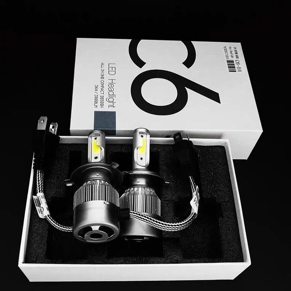 

car headlights automobile led headlamp c6 h4 h7