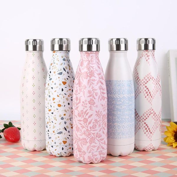 

water bottles stainless steel -17oz/500ml double sport chilly cold cup wall insulated school for