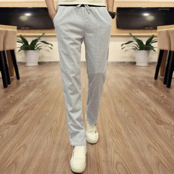 

wholesale- 2021 boy men pants trousers male casual straight student black gray pant plus size summer style21cn1
