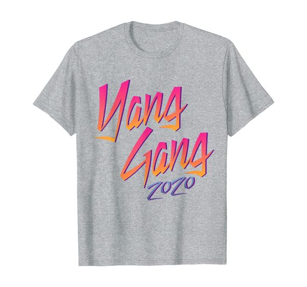 

yang gang 2020 t-shirt, White;black