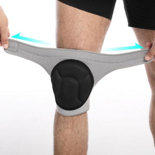 

1pair elastic nylon sports knee pad fitness anti-fall and anti-collision honeycomb knee protector safety accessories, Black;gray