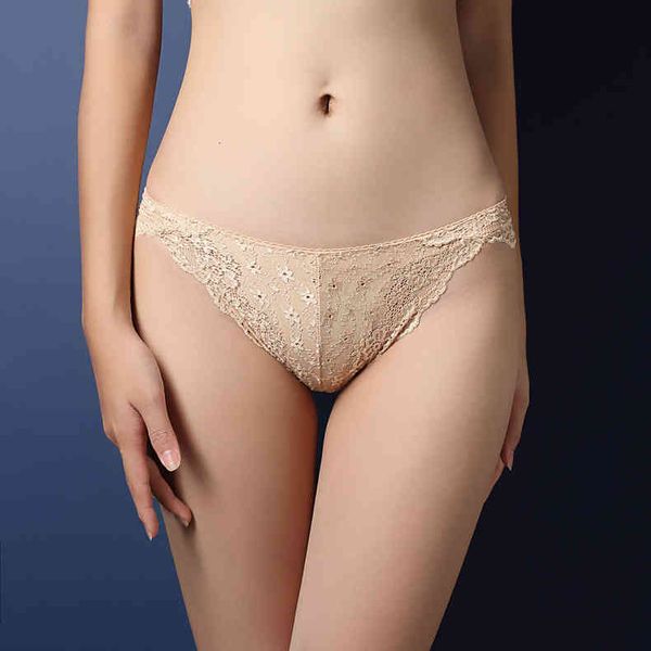 

briefs panties design luxury women's underwear lace transparent seductive low waist hip lifting hollow t-waist 3004, Black;white