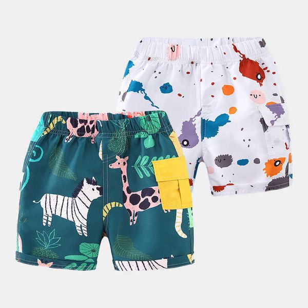 Verão Deisgn 2 3 4 5 6 7 8 Anos Crianças Roupas Capitais internacionais Capris Capris Bolso Calções de Carga para Crianças Baby Boys 210529