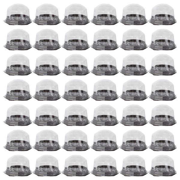 

50pcs clear small cake pastries boxes cases disposable transparent cupcake muffin holders cups for puff moon cake