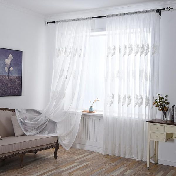 

curtain & drapes tulle window for living room bedroom sheer curtains kitchen modern embroidered screening voile
