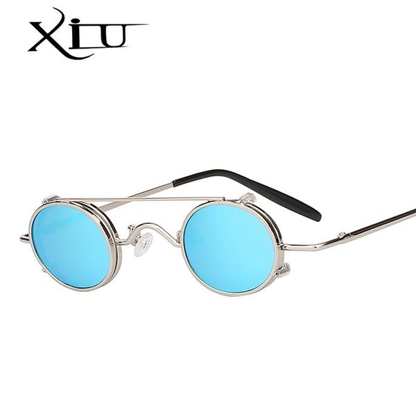 

steampunk sunglasses men women oval clip on brand designer metal punk glass oculos vintage quality, White;black