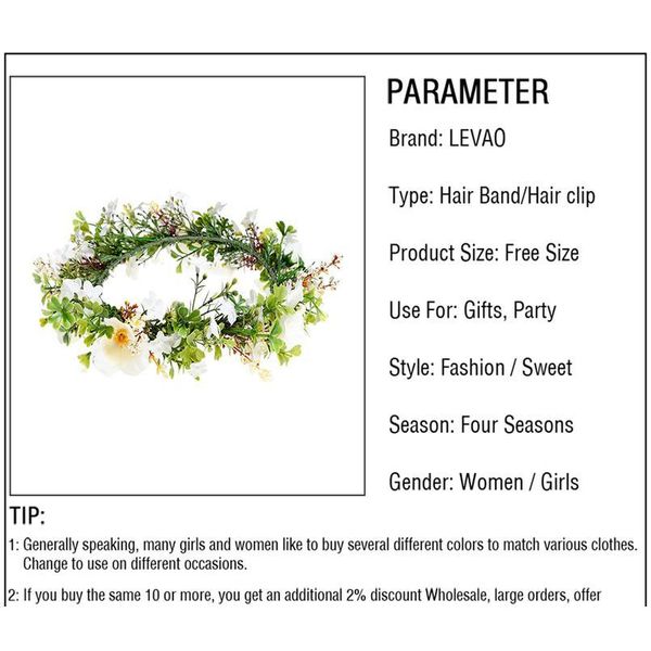 

levao wedding bride corolla head wreath hair ornament headwear fabric flower crown hair accessories headband new flower qyldou