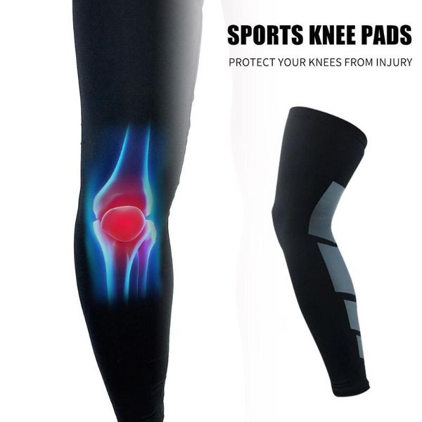 

1pc kneepad wear-resistant hit color basketball anti-collision kneepad sport leg sleeve breathable knee protector, Black;gray