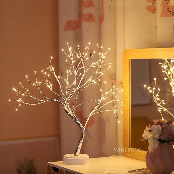 Lampada per albero di perle Albero luminescente Colore LED Decorazione albero di Natale Cortile PaesaggioInterruttore tattile Via mare T2I52668