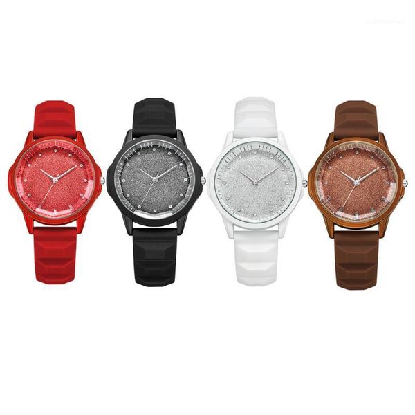 

wristwatches women watch luxury wrist watches rubber strap casual classic analogue quartz watch, 37mm dial, Slivery;brown