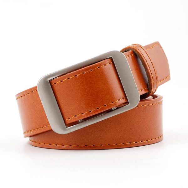 

belts 2021 designer belt for women famous pu leather silver square pin buckle women's jeans dress luxury strap, Black;brown