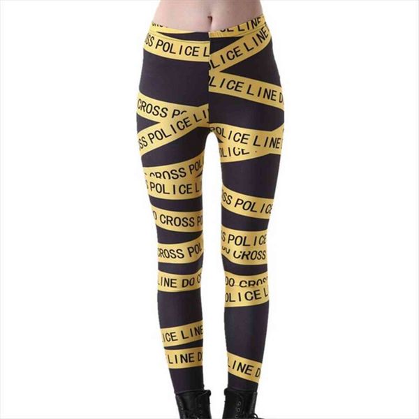 

cartoon printted adults digital leggins women leggings autumn elastic halloween, Black
