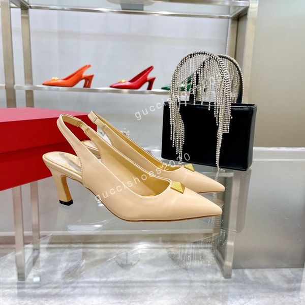 

2022 women high heel dress shoes fashion ladies buckle strap mesh square toe sandal designer woman office party shoe size35-42, Black;red