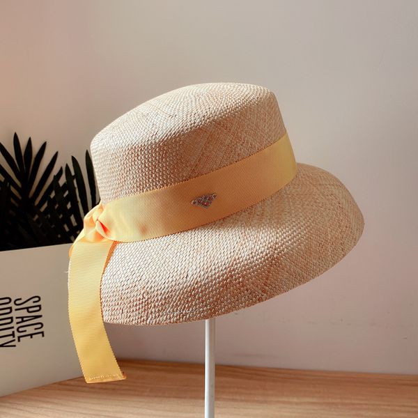 

big hat 2021 japanese baocao hand woven straw women's summer candy color flat ceiling cap versatile heart-shaped diamond fashion, Blue;gray