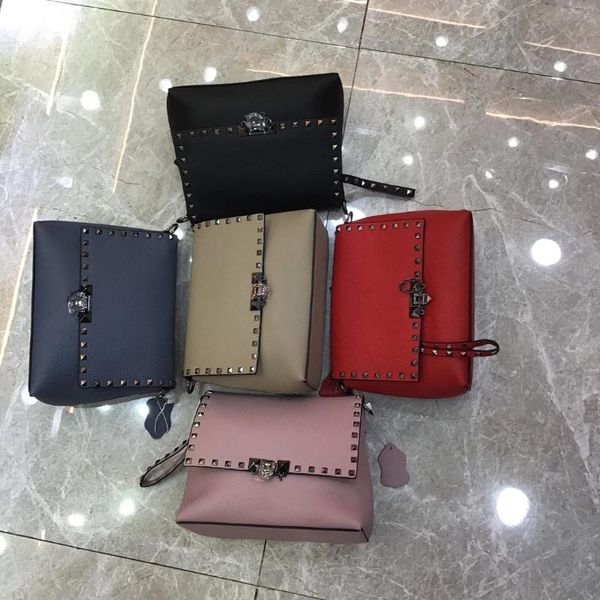 

evening bags genuine leather rivet women clutch bag purses and handbags crossbody designer messenger sac a main femme