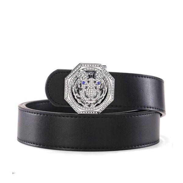 

belts aoluolan luxury elephant belt for men genuine leather gold silver smooth buckle fashionable cowhide male, Black;brown