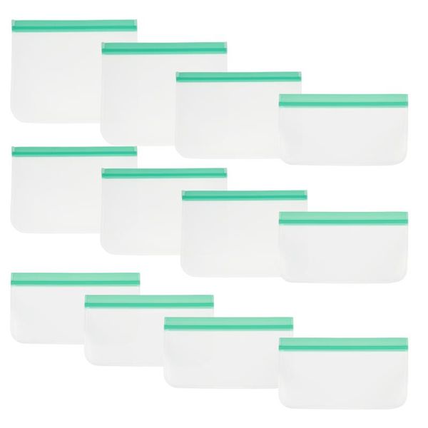 

storage bags 12pcs refrigerator food translucent fresh-keeping pouches