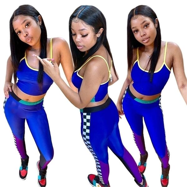 

women 2 piece outfits camisole crop t-shirts bodycon legging pants tracksuit swimsuit swimwear workout pullover tights sweatsuit h29rqd, White