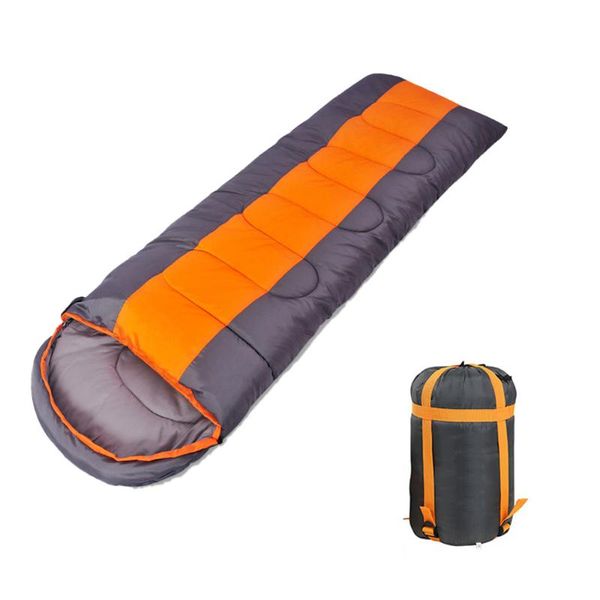 

gonex 220cm camping sleeping bag lightweight 4 season warm cold envelope backpacking thicken winter heat sleep pad bags blanket