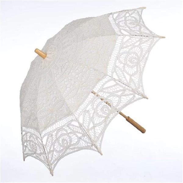 

fans & parasols bride wedding umbrella handmade embroidery lace parasol white scene layout interior decoration