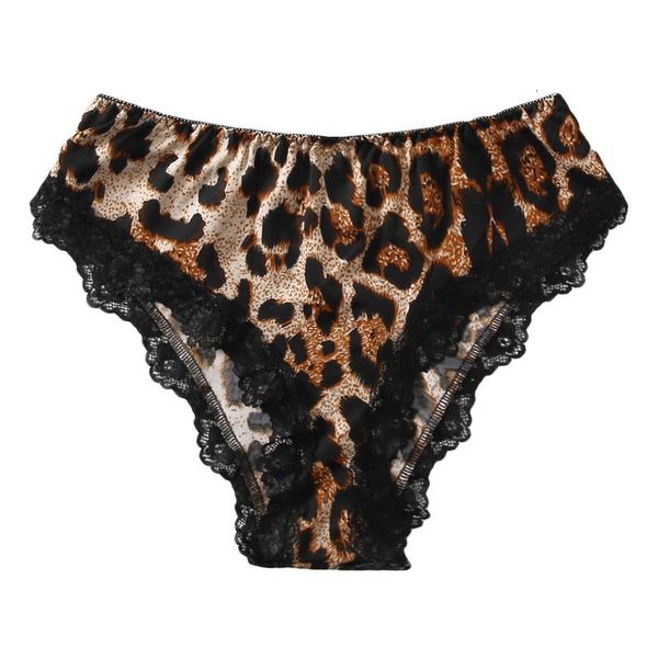 

salablewomen leopard lace lingerie g-string soft stretch panties ultrasound elasticity intimates underwear, Black;pink