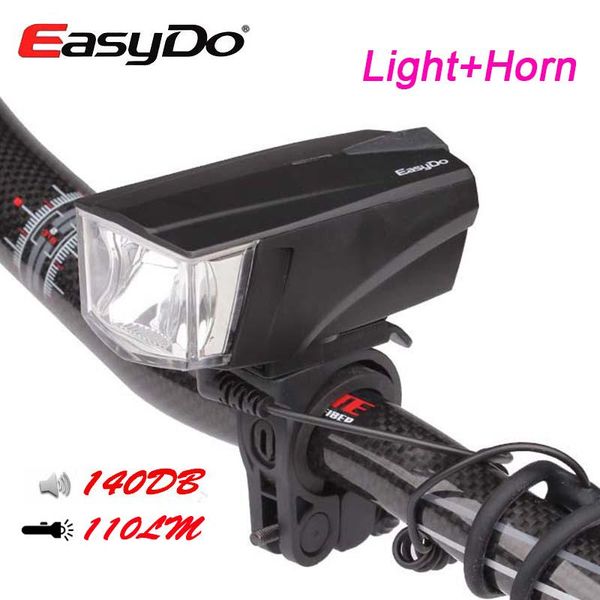 

bike lights easydo 2in1 bicycle light electric horn stvzo certification mtb road led headlight 140 db bell cycling accessories