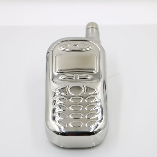 

flask flagon jiujiu mobile phone stainless steel wine pot 3 oz mirror portable set