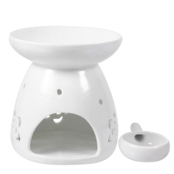 

fragrance lamps 1 pc decorative rack exquisite refreshing candle bracket (white)
