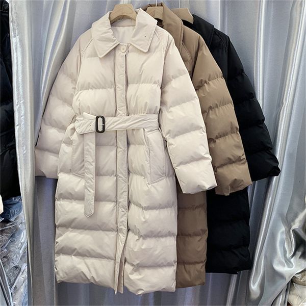 

women's jackets autumn winter fashion plus size women coat korean down padded jacket female zipper pocket temperament long ov 8uyi, Black;brown