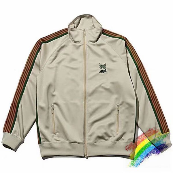 

2021 new borboleta bordado jaqueta masculina feminino fita de damasco listrado agulhas casaco awge jaquetas fk0g, Black;brown