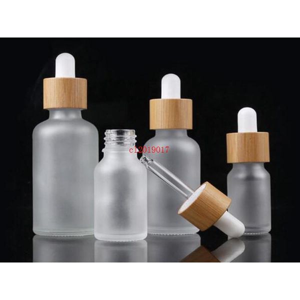 

10ml 15ml 20ml 30ml 50ml 100ml oil bottle with bamboo essence in frosted glass