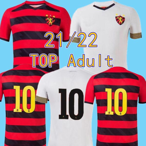 

21/22 sport club do recife soccer jerseys 2021 home hernane sander yago luan artur augusto shirt third away football uniform, Black;yellow
