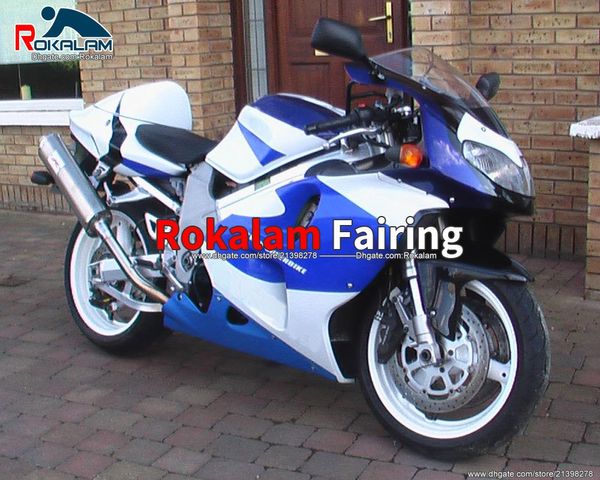 Blue White Motorbike Faiirngs Части для Suzuki TL1000R 98 99 00 01 02 03 TL 1000R TL-1000 1998-2003 Кузовных комплектов (литье под давлением)