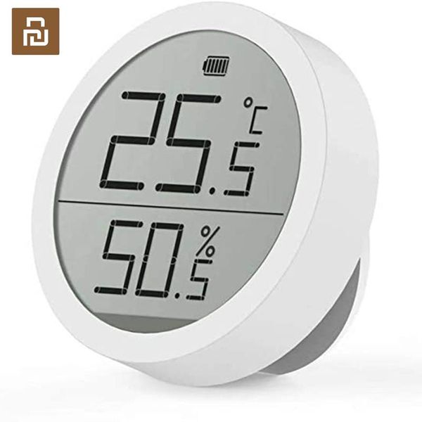 

smart home control qingping temperature humidity sensor lite e data storage e-link lcd screen thermometer hygrometer wall mounted office bab