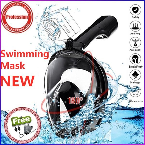 

diving masks swimming mask full face anti-fog snorkeling underwater spearfishing glasses training with fo russia