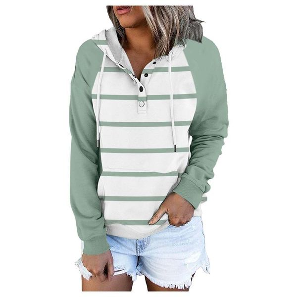 

women's hoodies & sweatshirts japanese velvet winter striped hooded sweatshirt 2021 thicken warm lady autumn long sleeve, Black