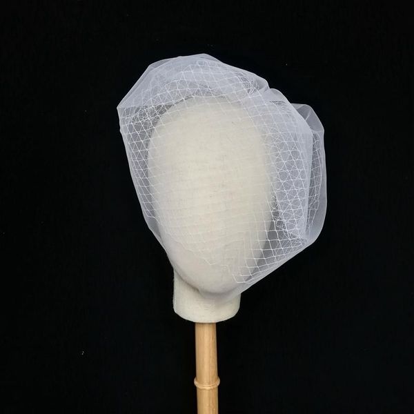 

bridal veils birdcage veil wedding vintage soft net two layers short blusher veil,short, Black