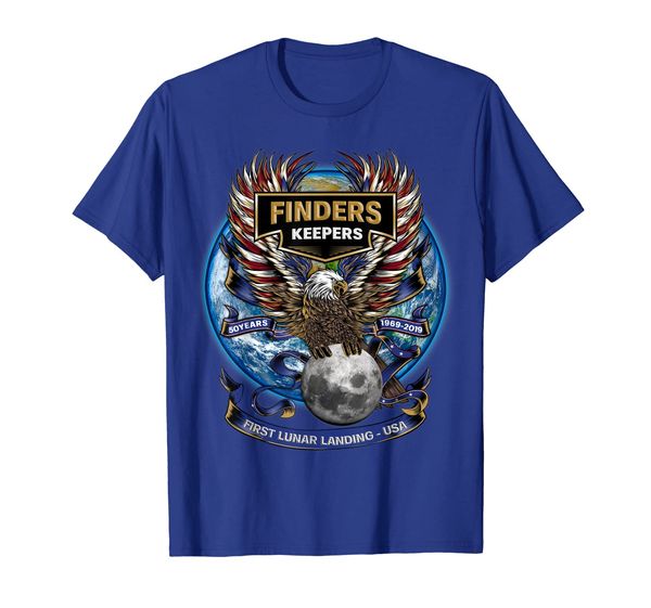 

moon landing 50th anniversary usa finders keepers t shirt, White;black