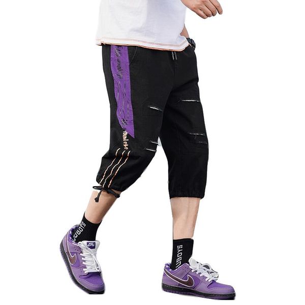 

men's shorts summer casual cotton homme classic calf-length pants daily sports wear clothing beach short trousers jogger, White;black